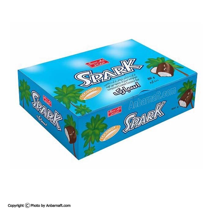  شکلات نارگیلی اسپارک شیرین عسل وزن 18 گرمی 