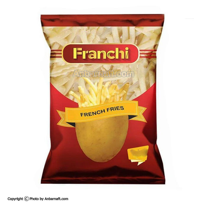  خلال سیب زمینی نیمه آماده فرانچی سایز 10×10 - بسته 2/5 کیلو 