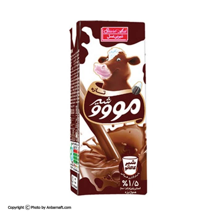 شیر کاکائو نی دار مووو شیرین عسل - 200 میلی لیتر