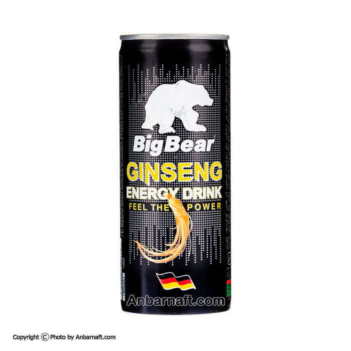 نوشیدنی انرژی زا بیگ بر Big Bear طعم جنسینگ - حجم 250 میلی لیتری