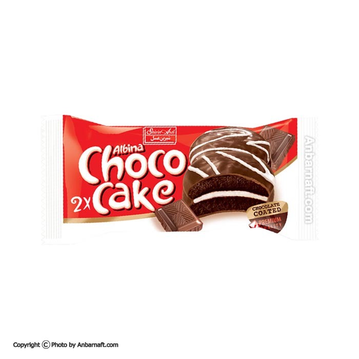  شوكو كیک روكشدار دوقلو شکلاتی شیرین عسل - 50 گرم 