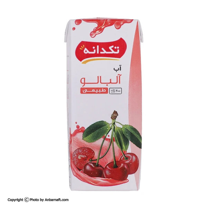 آبمیوه آلبالو تکدانه - 200 میلی‌ لیتر