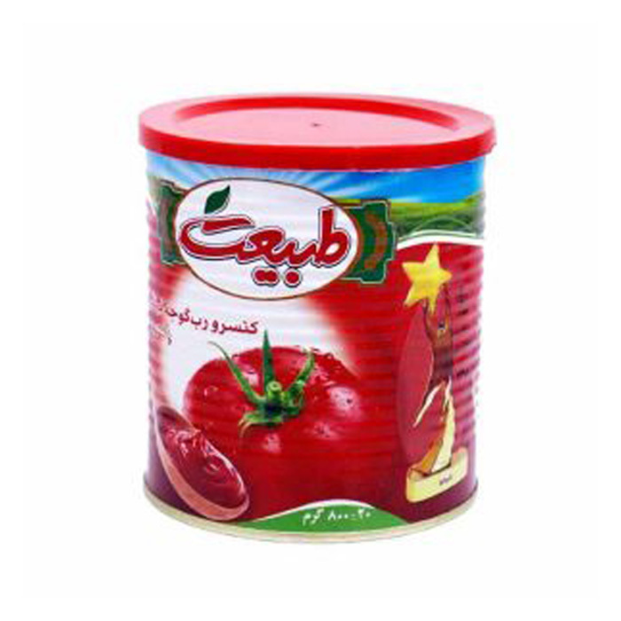 رب گوجه فرنگی 800 گرم طبیعت - شیرینگ 12 عددی