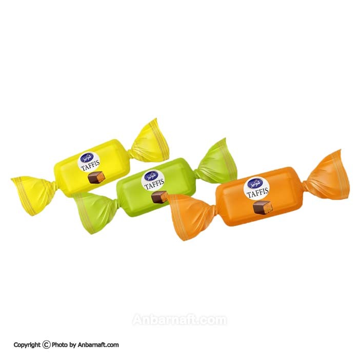  تافی با روکش کاکائو تافیس سه رنگ شونیز - یک کیلویی 