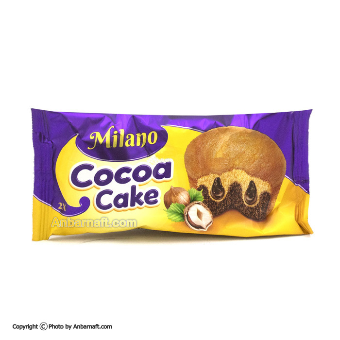  کیک کاکائویی فندقی میلانو شیرین عسل - 60 گرم 