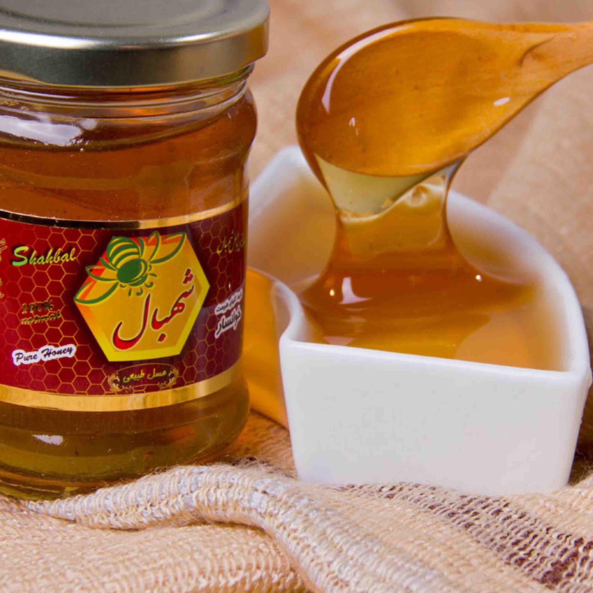  عسل طبیعی چهل گیاه شهبال 280 گرم - شیشه ای 