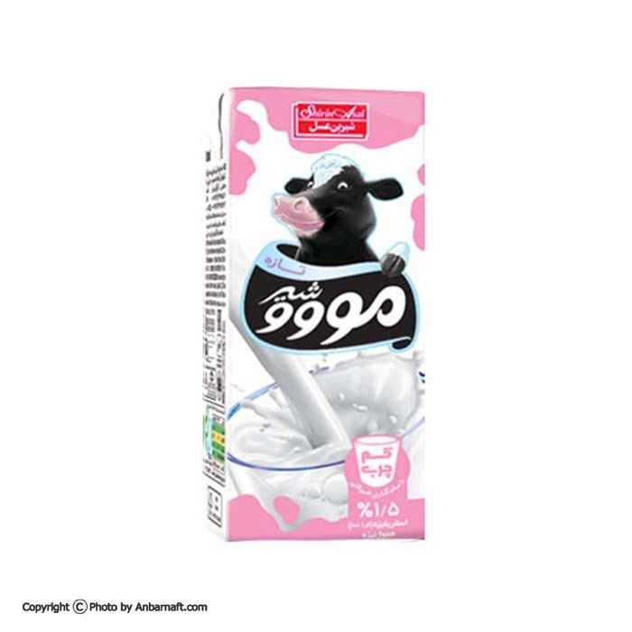 شیر کم چرب نی دار مووو شیرین عسل - 200 میلی لیتر