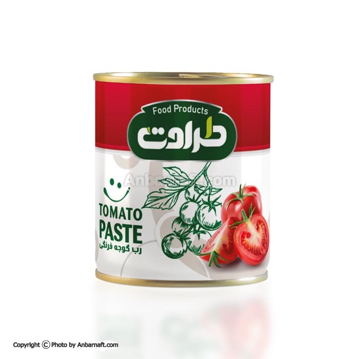 رب گوجه فرنگی قوطی کلیددار طراوت - 800 گرم