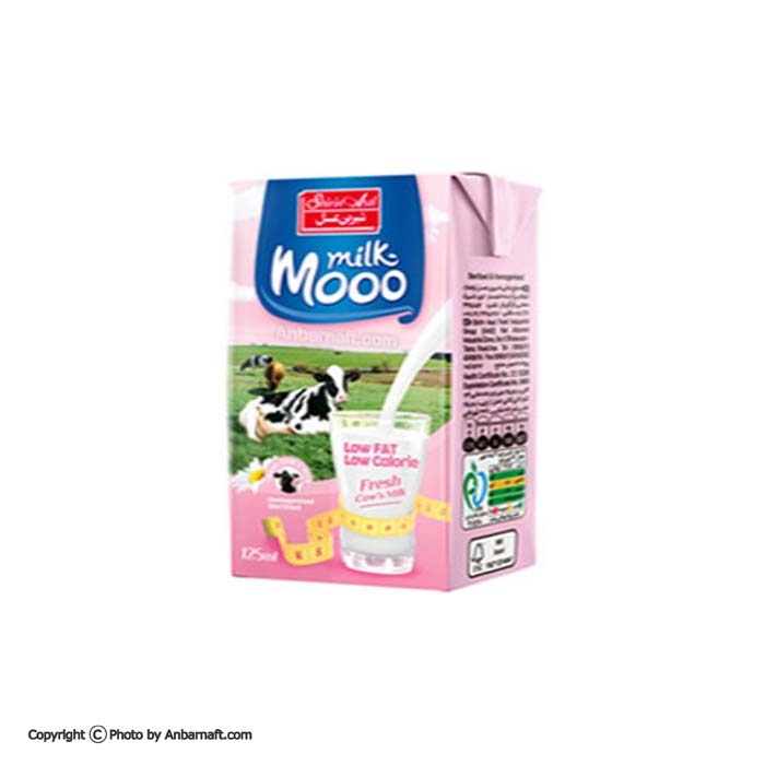 شیر کم چرب نی دار مووو شیرین عسل - 125 میلی لیتر