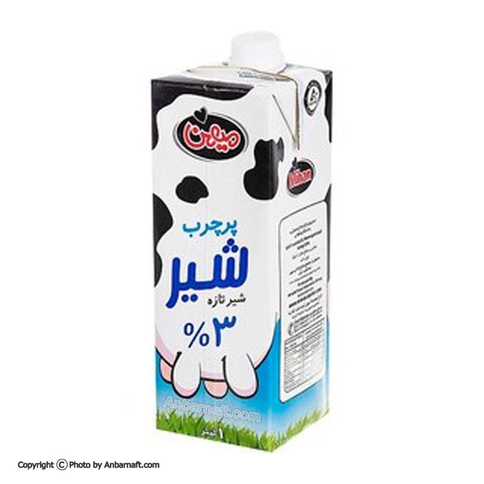 شیر پر چرب میهن - حجم 1 لیتر